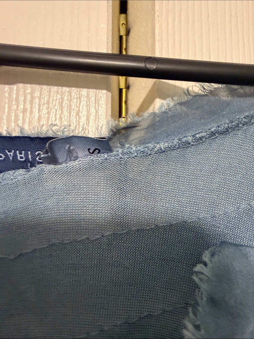 Tempo Paris Dusty Blue Long-Sleeve Layered Dress - Picture 3 of 6